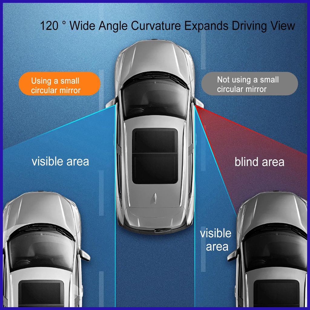 Gương Chiếu Hậu Góc Rộng Xoay 360 Độ hd Chống Thấm Nước Cho Xe Hơi