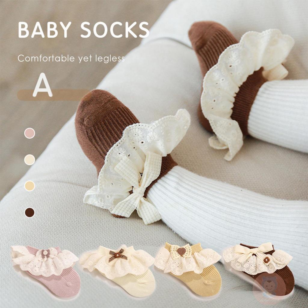 Đôi Vớ Thoáng Khí Dễ Thương Cho Bé Gái laa6-baby