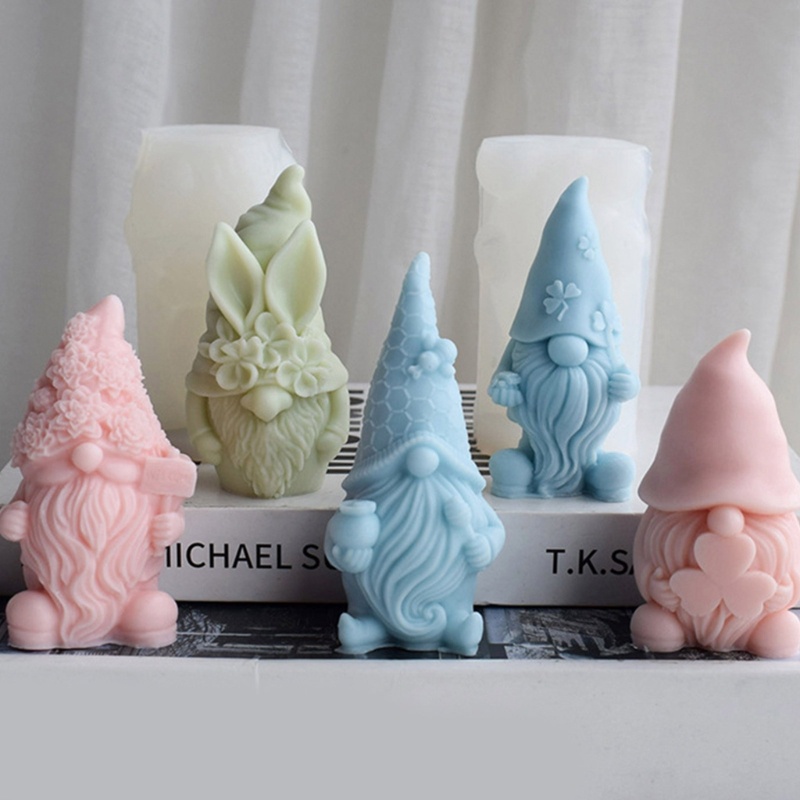 Khuôn silicone Làm Nến Thơm diy Hình Giáng Sinh Tiện Lợi