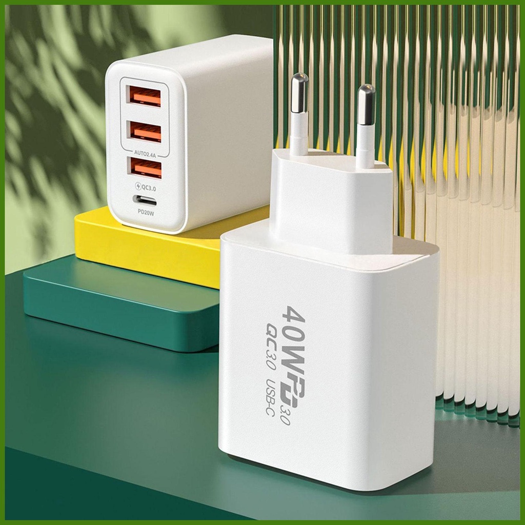 Phích Cắm Sạc Nhanh 3usb 1pd usb 40w Chuyên Dụng Cho rdavn