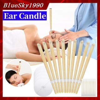 Bộ 10 Cây Nến Lấy Ráy Tai Bằng Sáp Ong Tự Nhiên Giúp Thư Giãn Lỗ Tai