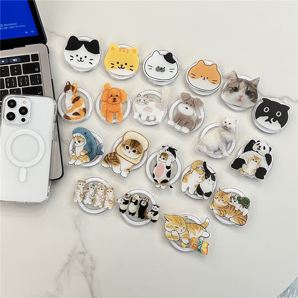 Dễ Thương Giá Đỡ Điện Thoại Có Nam Châm Hình Mèo kitty Đáng Yêu