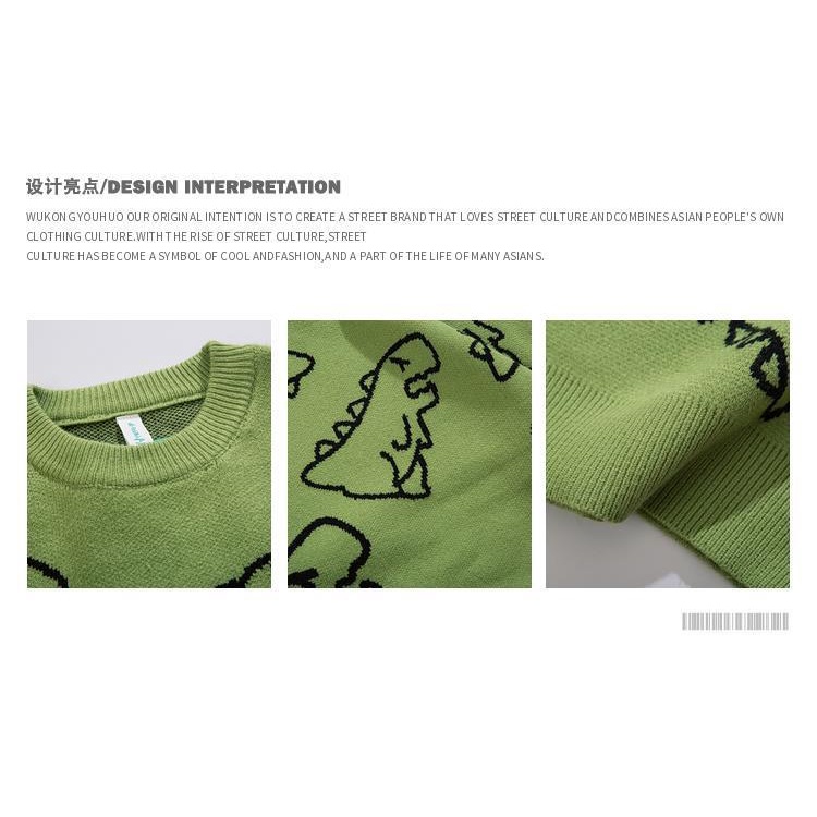 Áo sweater Cổ Tròn Dáng Rộng In Hoạt Hình goku Phong Cách hip hop Đường Phố Cá Tính Cho Nam