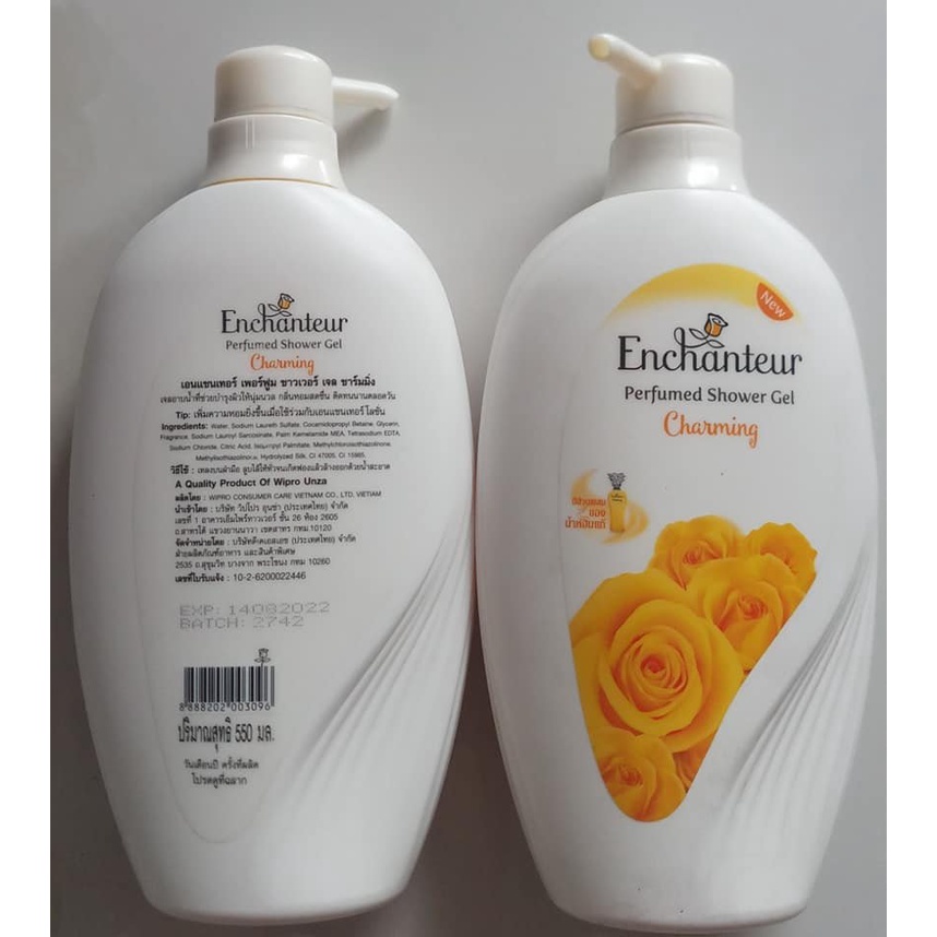 Chai 1200ML Sữa Tắm Enchanteur Hương Nước Hoa , Dưỡng Sáng Mịn Da , Thơm Ngát Hương Hoa - -GIÁ TỐT-