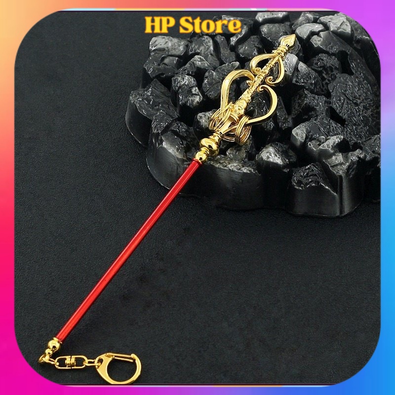 Mô hình Tích Trượng Cửu Hoàn của Đường Tăng trong Tây Du Ký Dài 22cm bằng Kim Loại Cao Cấp Siêu đẹp