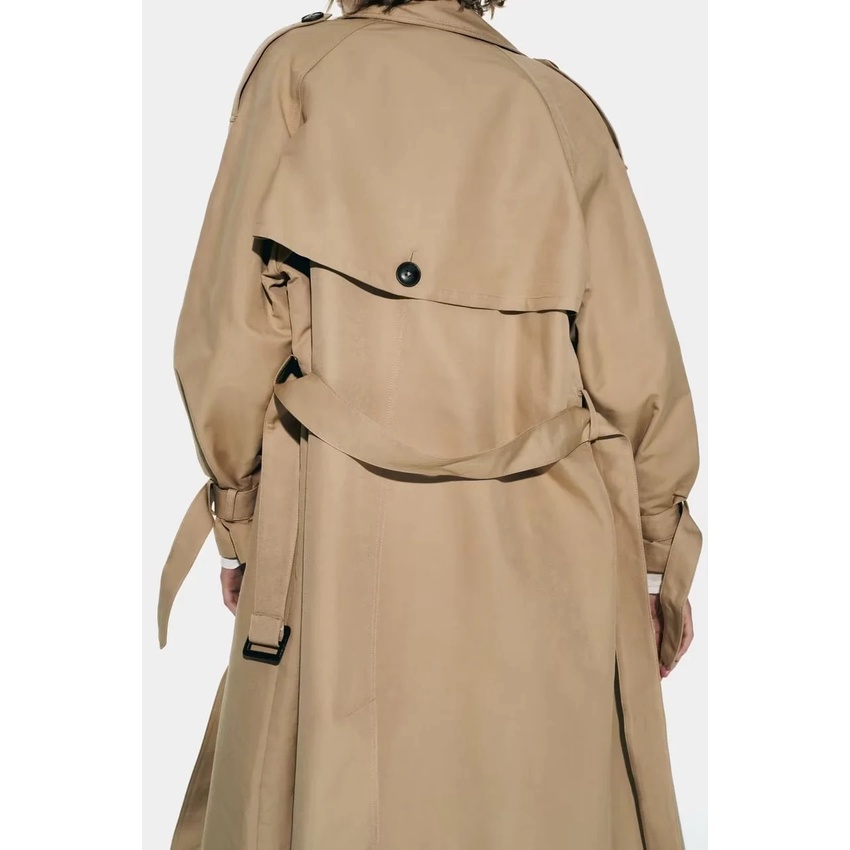 Zara Áo Khoác Nữ Dáng Dài Thời Trang Phong Cách 3918221