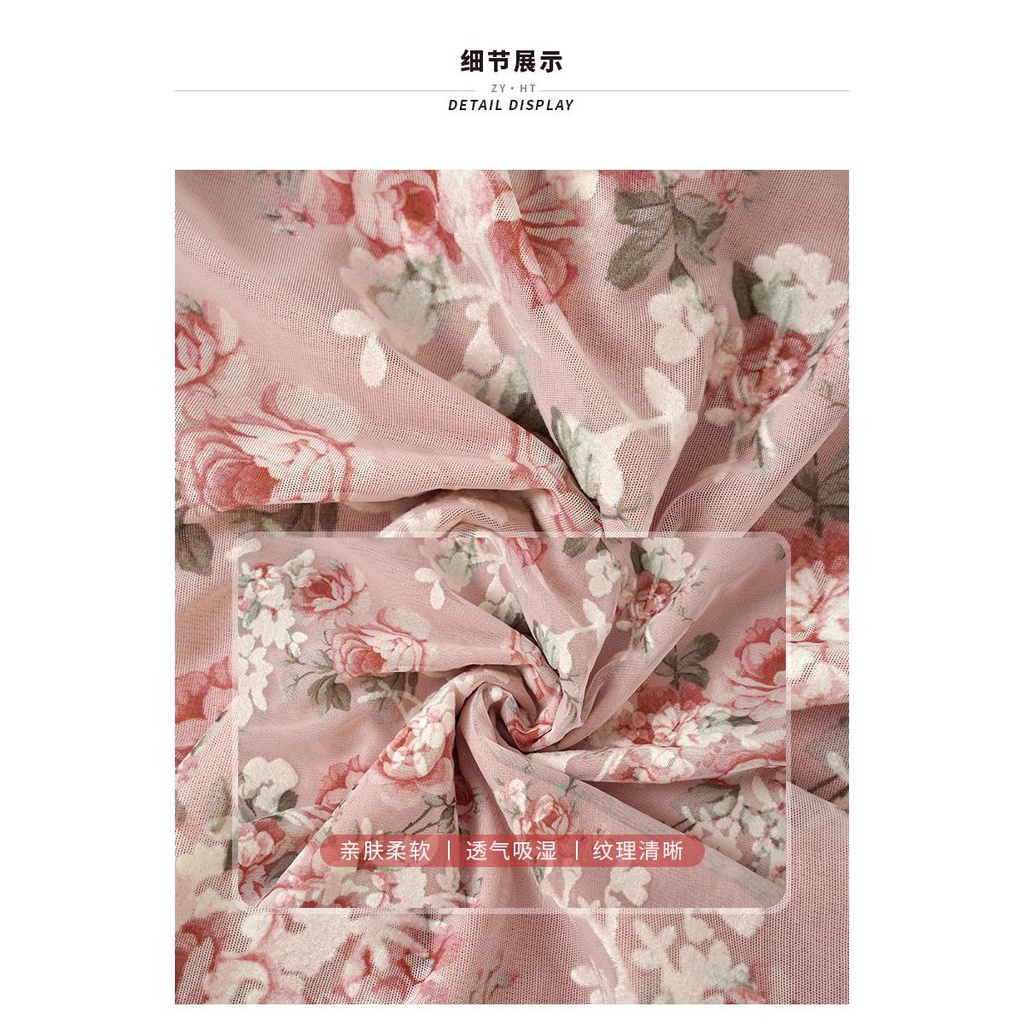 Đầm Đuôi Cá Dáng Dài In Họa Tiết Hoa Phong Cách Pháp Cổ Điển Thời Trang Mùa Thu Hàng Mới 2023 50448