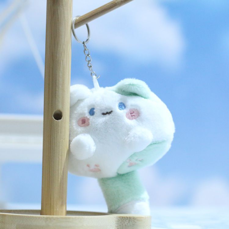 Móc Khóa Mèo Bông Đuôi Có Còi Dễ Thương Mềm Mại - HSU