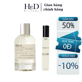 Nước hoa unisex le labo rose 31 edp hd perfume