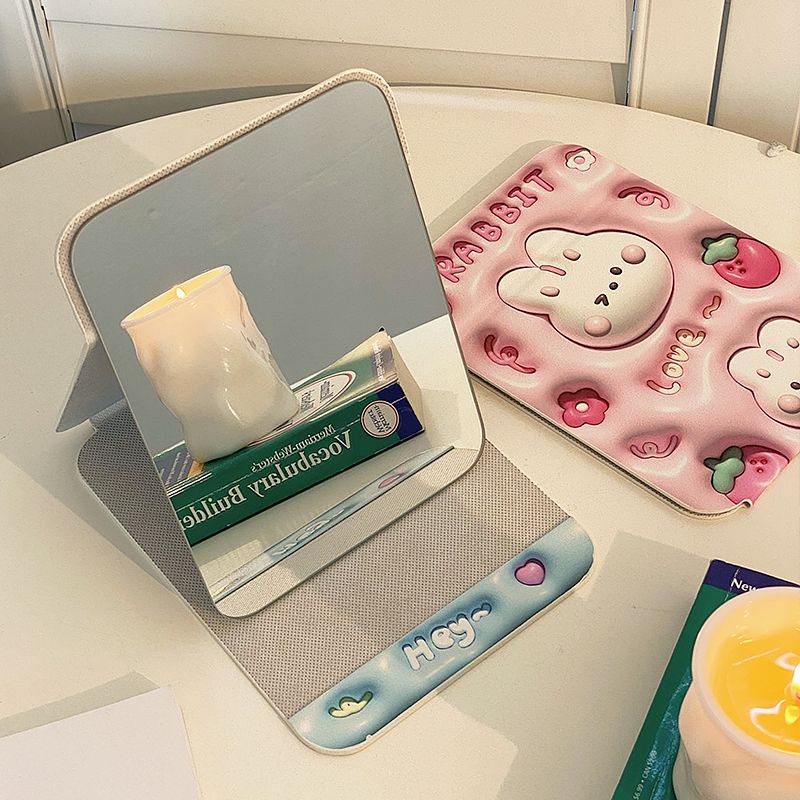 Gương Trang Điểm Để Bàn Gấp Gọn Dễ Thương Thu Phóng 8Hy