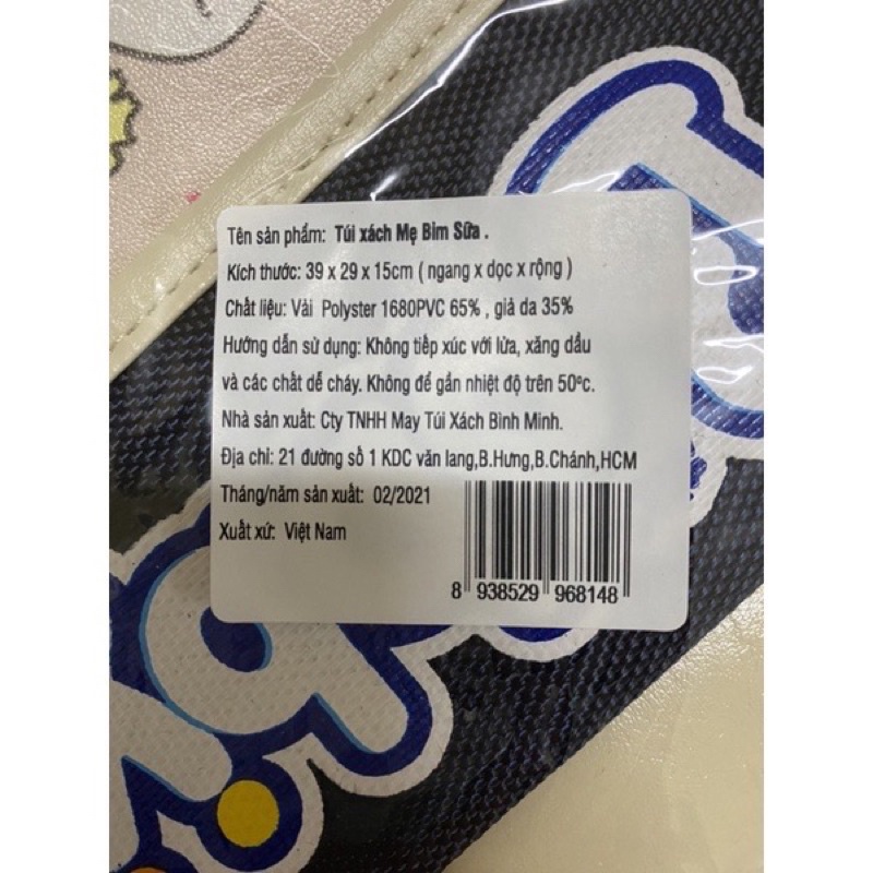 Túi Xách bỉm sữa cao cấp Bobby siêu xịn sò