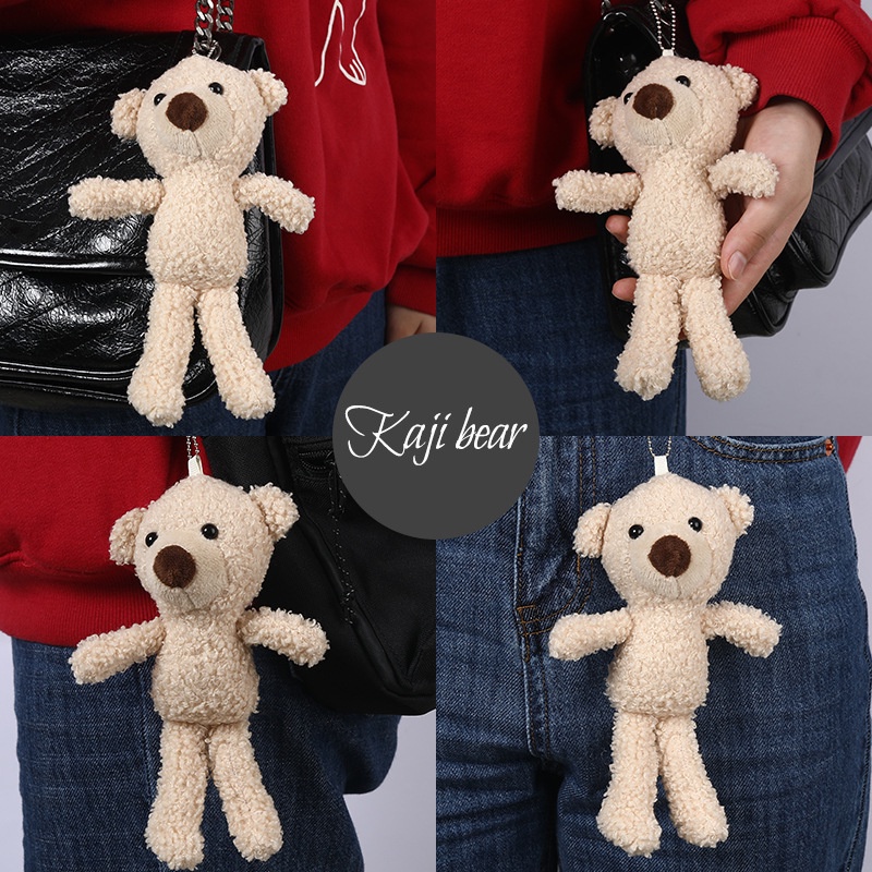 Gấu Bông Mini 20cm Mềm Mại Trang Trí Phòng Bé Gái / Văn Phòng / Xe Hơi