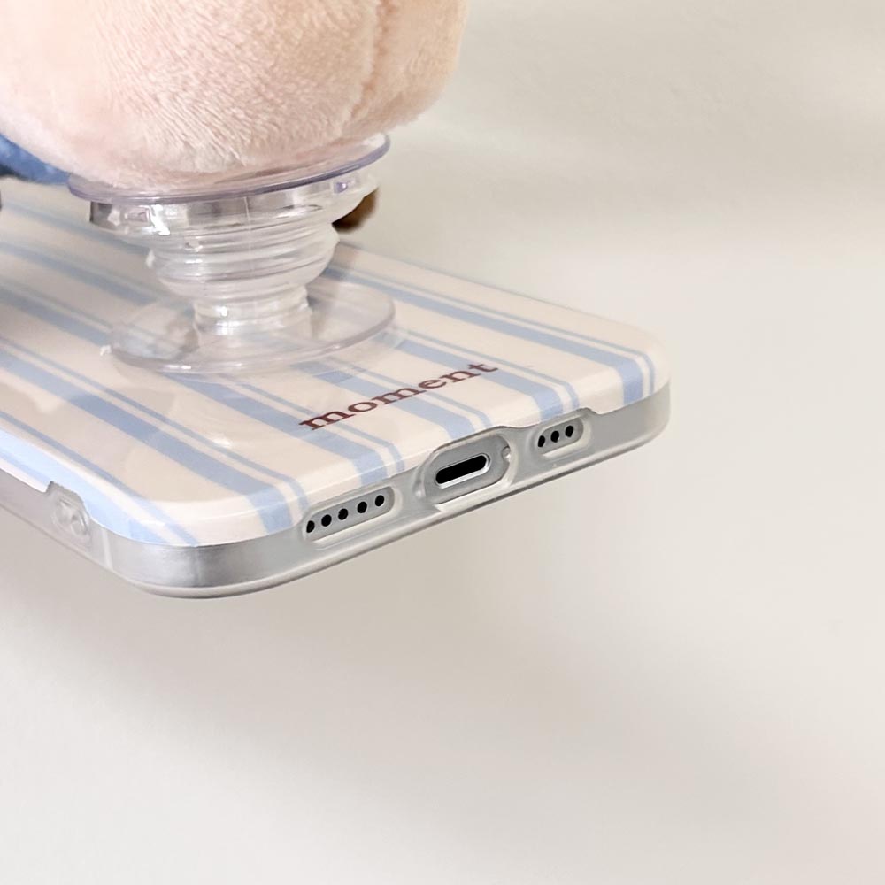 Ốp Điện Thoại Mềm Họa Tiết Sọc Xanh Dương Cho iphone 11 12 12pro 12promax 13 13pro 13promax 14 14pro 14promax 15 15pro 15promax