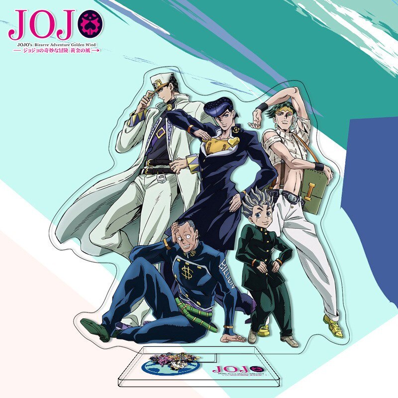 Mô hình Standee Anime Jojo's Bizarre Adventure Joseph Jotaro Yoshikage Rohan góc học tập để bàn làm việc cao 15cm