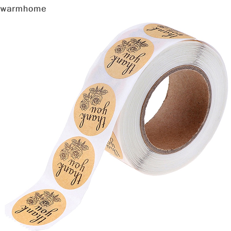 Cuộn 500 Nhãn Dán thank you Trang Trí Sổ Lưu Niệm