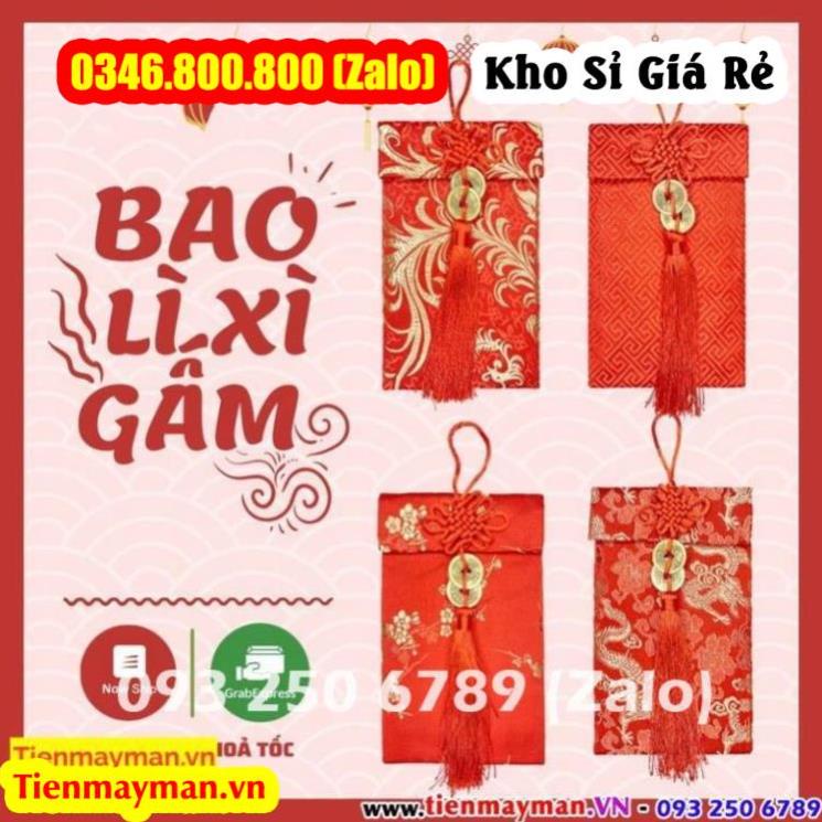 Bao Lì Xì Vải Gấm Cao Cấp Ngày Tết