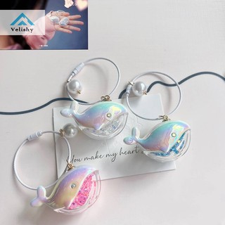 Velishy Cá Voi Dễ Thương Cá Heo Móc Khóa Động Vật Biển Búp Bê Móc Khóa Phụ Kiện Xe Hơi Dành Cho Nam Nữ Cặp Đôi Túi Trang Sức