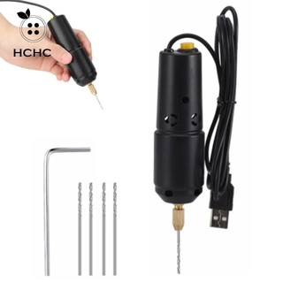 Hchc Máy Khoan Điện Cầm Tay mini 5 Mũi Khoan Chuyên Dụng Làm Trang Sức