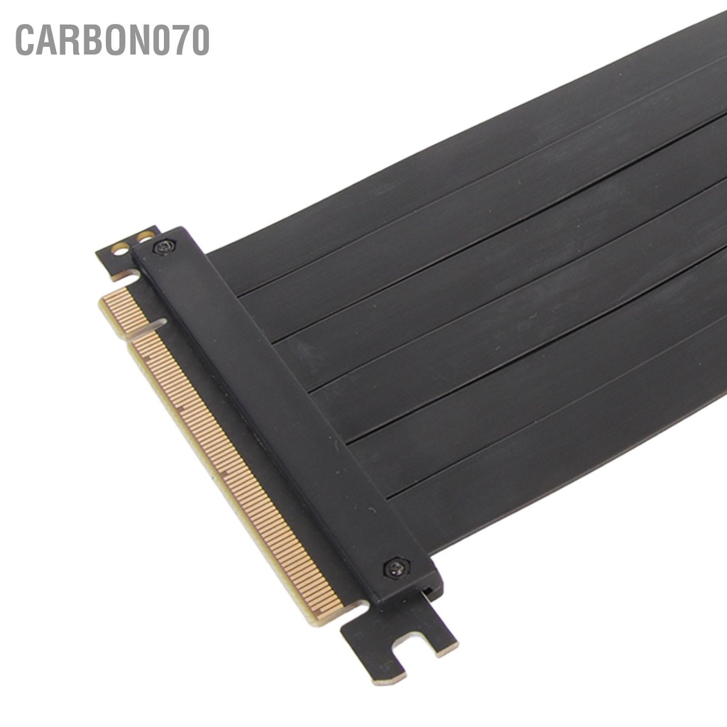 Carbon070 PCIE 3.0 X16 Riser Cáp Tốc Độ Cao Linh Hoạt 90 Thẻ Mở Rộng Cổng Nối Dài Card Đồ Họa