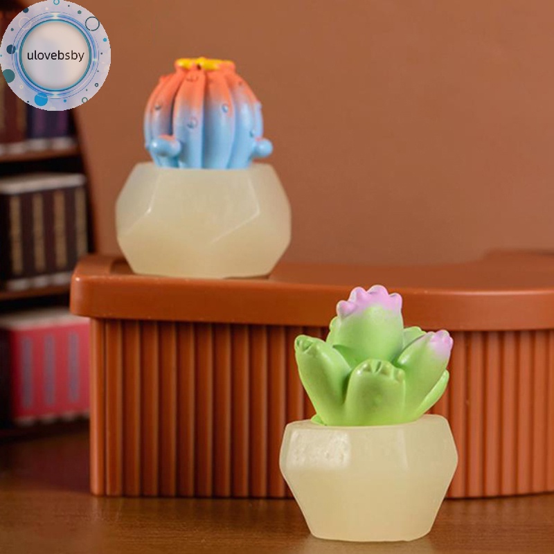 Ulovebsby Mô Hình Cây Xương Rồng mini Trang Trí Bàn Điều Khiển Xe Hơi
