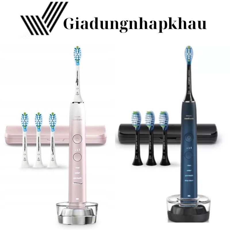 Bàn Chải Điện PHILIPS SONICARE DIAMONDCLEAN 9000 - HX9911/79, HX9911/89, Thích Hợp Với Răng Niềng, N