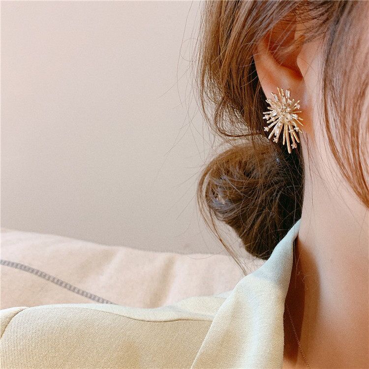 Mới Bông Tai Mạ Bạc 925 Đính Đá zircon Thanh Lịch