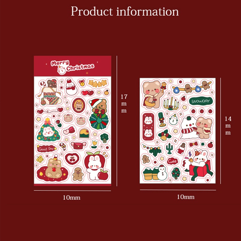 Set 4 Tấm sticker Dán Trang Trí Giáng Sinh Hình Bông Tuyết