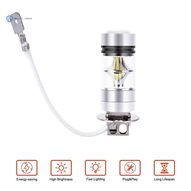 Bóng Đèn lái xe đèn sương mù LED 100W H3 đèn sương mù 12/24V Đèn Pha Phụ Kiện Xe Hơi Mới