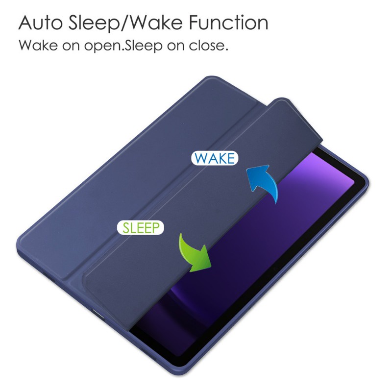 Bao Da Máy Tính Bảng pu Nắp Gập Thông Minh Có Ngăn Đựng Bút Cho Samsung Galaxy Tab S9 FE 10.9 SM-X510 SM-X516B Giá Đỡ