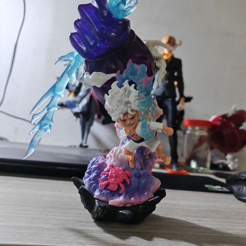 Mô Hình Nhân Vật luffy gear 5 Trong one piece 20cm Trang Trí Bàn Làm Việc