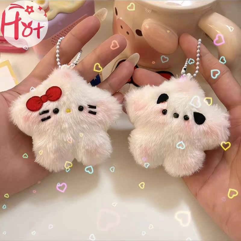 Jr Móc Khóa Hình Chú Chó Hồng Nhồi Bông Đáng Yêu vn