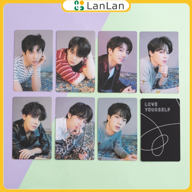 Lanlan Thẻ Ảnh Nhóm Nhạc Bts In laser Làm Quà Tặng