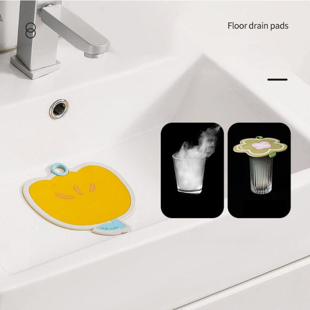 Nắp Đậy Cống Thoát Nước Sàn Nhà Tắm Chống Mùi Hôi Bằng Silicon Dễ Thương