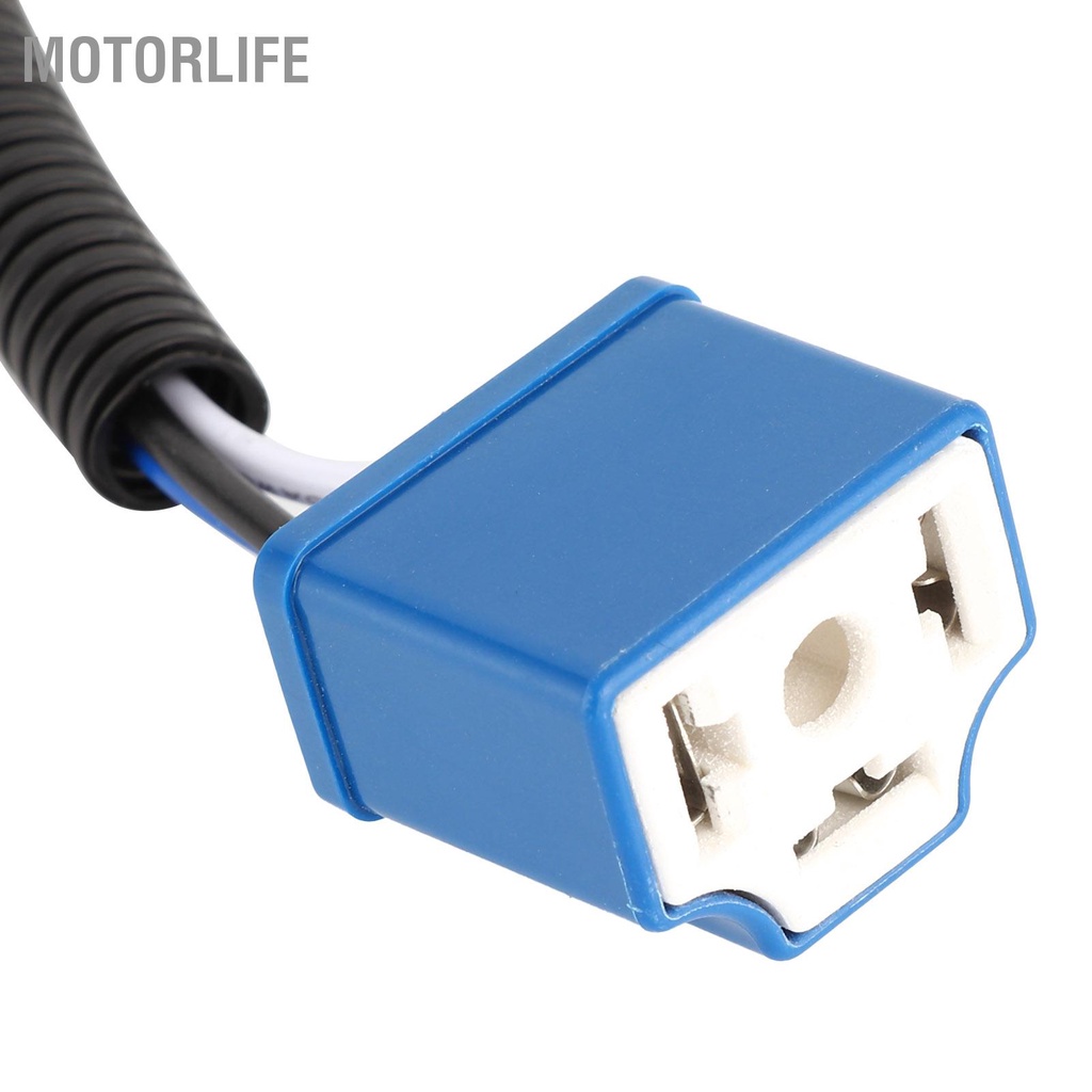 Motorlife Đèn pha xe máy LED 5 75in 20000LM Độ sáng cao IP67 Chống nước với cáp chuyển đổi H4-H13