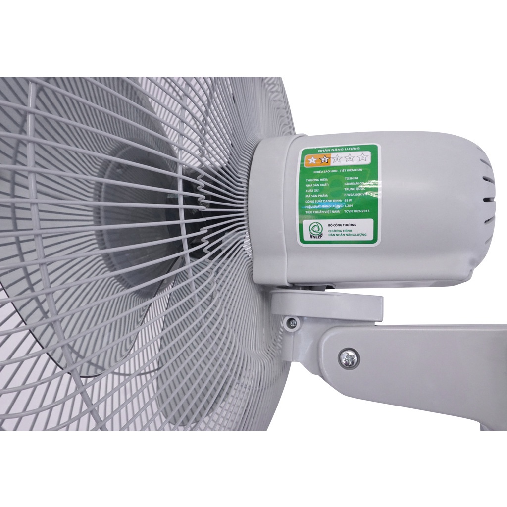 Quạt treo Toshiba F-WSA20VN - Công suất 55W - Góc đảo gió 80 độ - Hàng chính hãng - Bảo hành 12 tháng