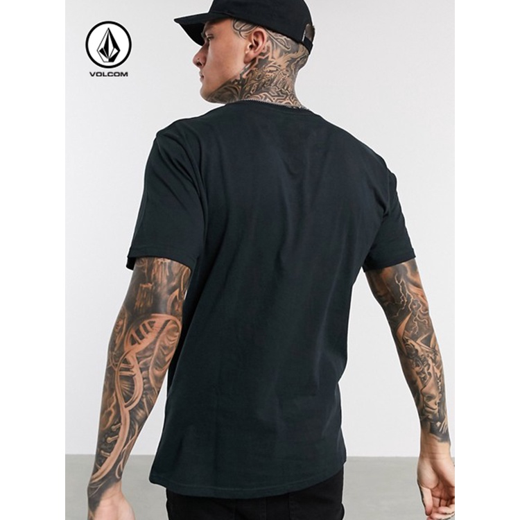 Volcom Áo Thun cotton Tay Ngắn Cổ Tròn Thoáng Khí Thời Trang Xuân Hè Cho Nam