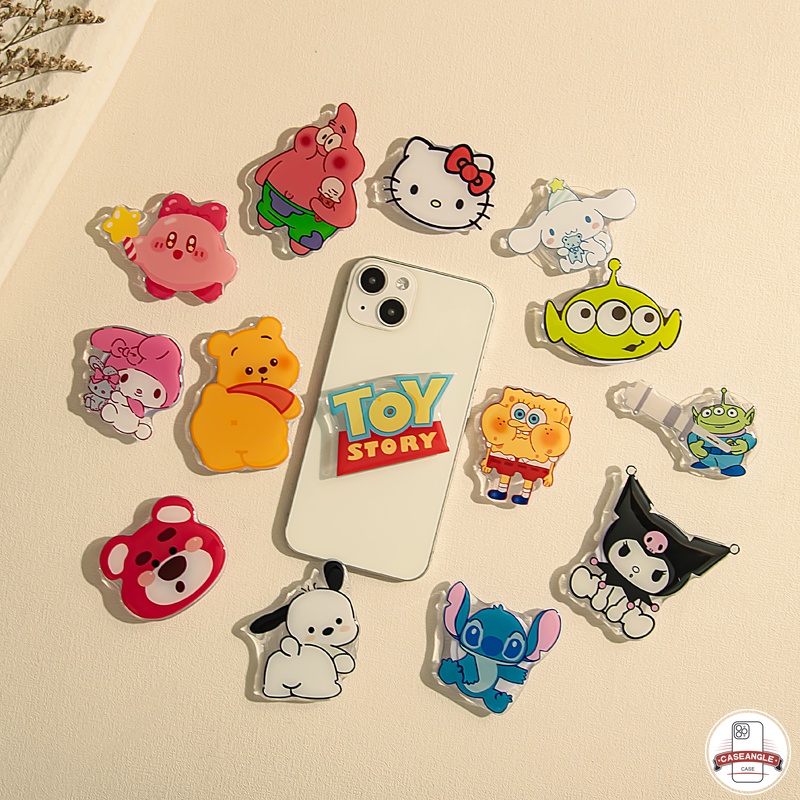 Giá Đỡ Điện Thoại Dạng Gập Hình Hoạt Hình puppy pochacco Dễ Thương Thời Trang Cá Tính Cho Điện Thoại Di Động kuromi hello kitty