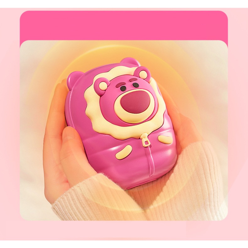 Fnelse Túi Sưởi Ấm Tay Hình Gấu pooh Và Dâu Tây Hai Trong Một