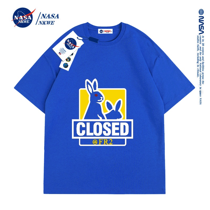 Áo Thun Ngắn Tay Cổ Tròn Dáng Rộng In Hình Thỏ Thời Trang Mùa Hè Dành Cho Nữ