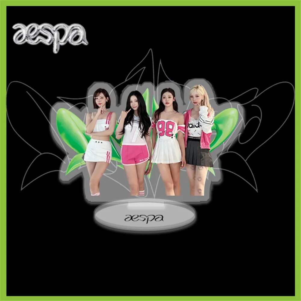 Mô hình Standee KPOP aespa Spicy Album Full-Body HD Acrylic Karina Winter Phụ kiện trang trí để bàn góc học tập