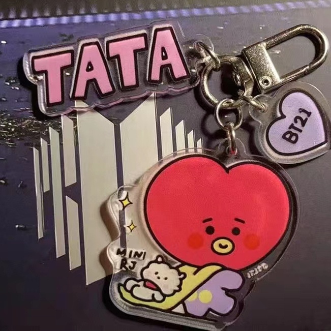 Nicom Móc Khóa Hình bt21 bts hd Bằng acrylic Trong Suốt Xinh Xắn