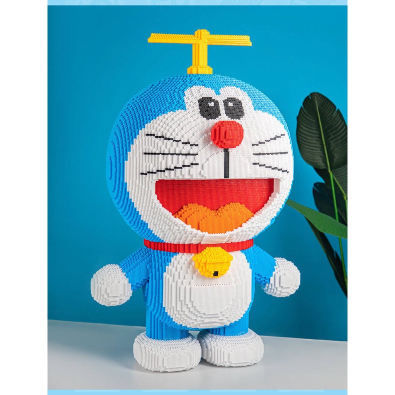 Doreamon lớn 65cm, Mô hình lắp ráp lego doraemon 65-38cm hoạt hình dễ thương Tặng Búa - Sẵn Hàng