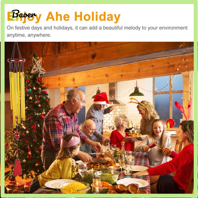 Chuông Gió 6 Ống Chính Hãng 100% Treo Trang Trí Ban Công Sân Vườn