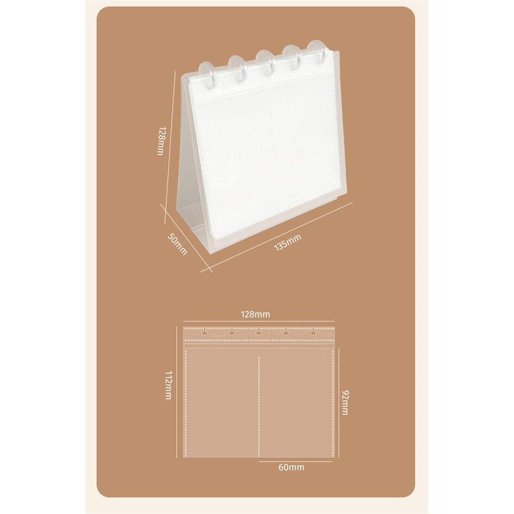 Hộp Đựng Thẻ Để Bàn 10cm 2 Ngăn Trong Suốt Đơn Giản