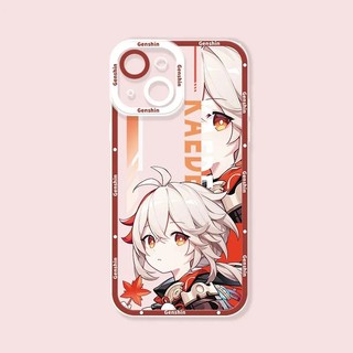 Ốp lưng iphone samsung xiaomi oppo cạnh vuông Kaedehara Kazuha Chibi Genshin Impact