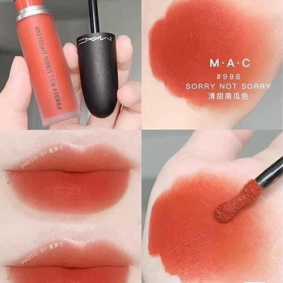 Son kem Mac fullsize fullbox 5 màu + 6% shopee