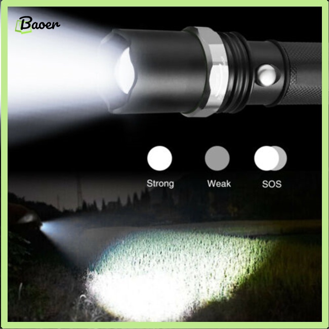 Đèn Pin Siêu Sáng 90000Lm 3 Chế Độ Chính Hãng 100% Sử Dụng Ngoài Trời