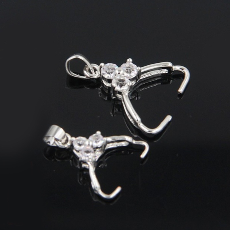 Kẹp Hạt Tròn Bằng Đồng Thau Làm Trang Sức