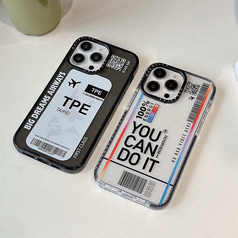 Ốp Điện Thoại Mềm Chống Sốc Hình Vé Máy Bay Cho iphone 15 15pro 15promax 14 13 12 11 pro max