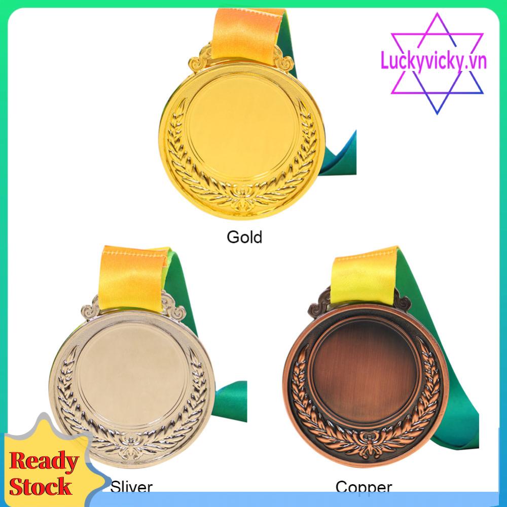 Huy Chương Giải Thưởng 2 Inch 1st 2nd 3rd Có Dây Ruy Băng Đeo Cổ Cho Bé